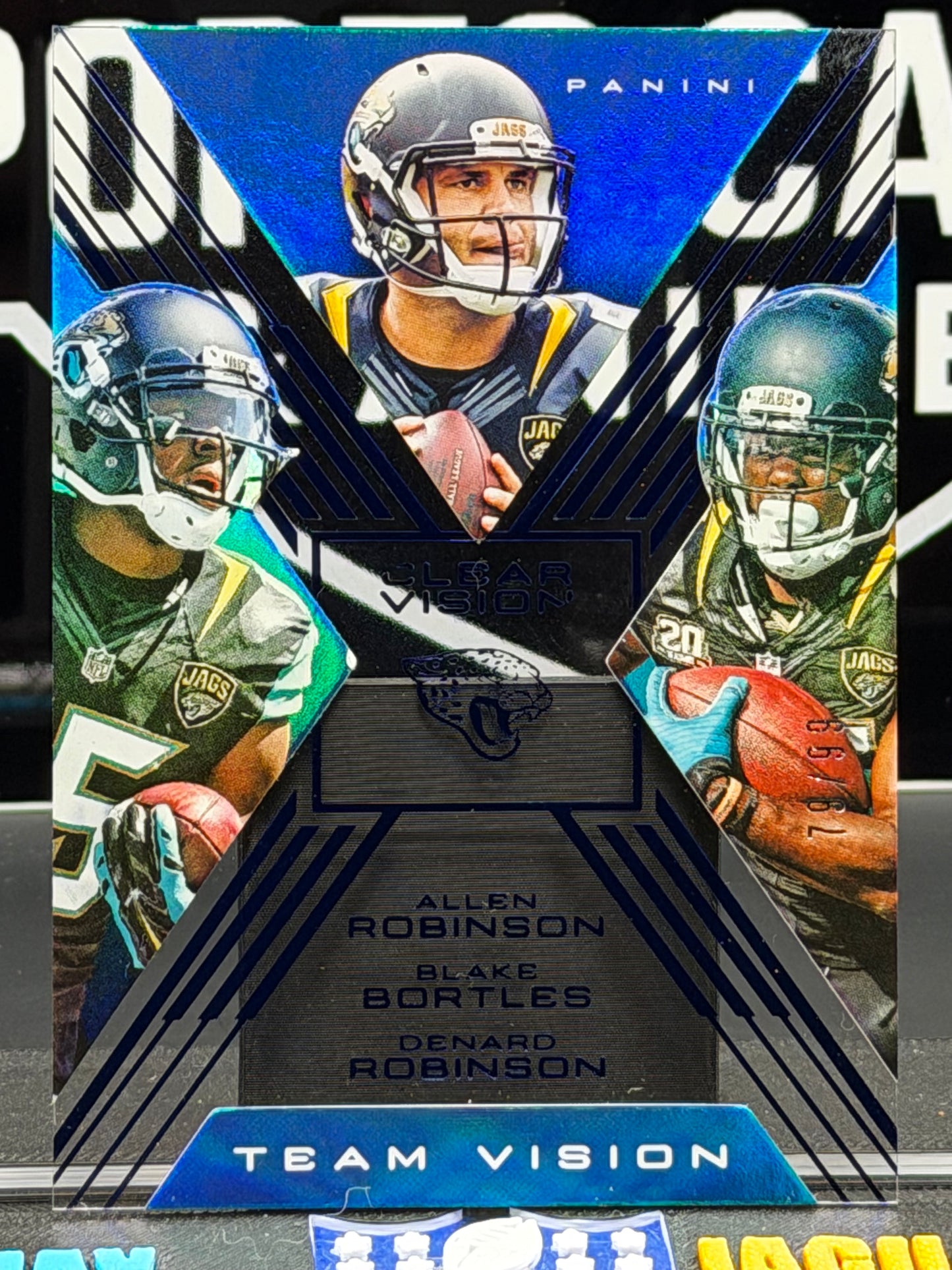 2015 Panini Clear Vision Team Vision Jags TV-13 Blue /99 #79 Bortles Robinson
