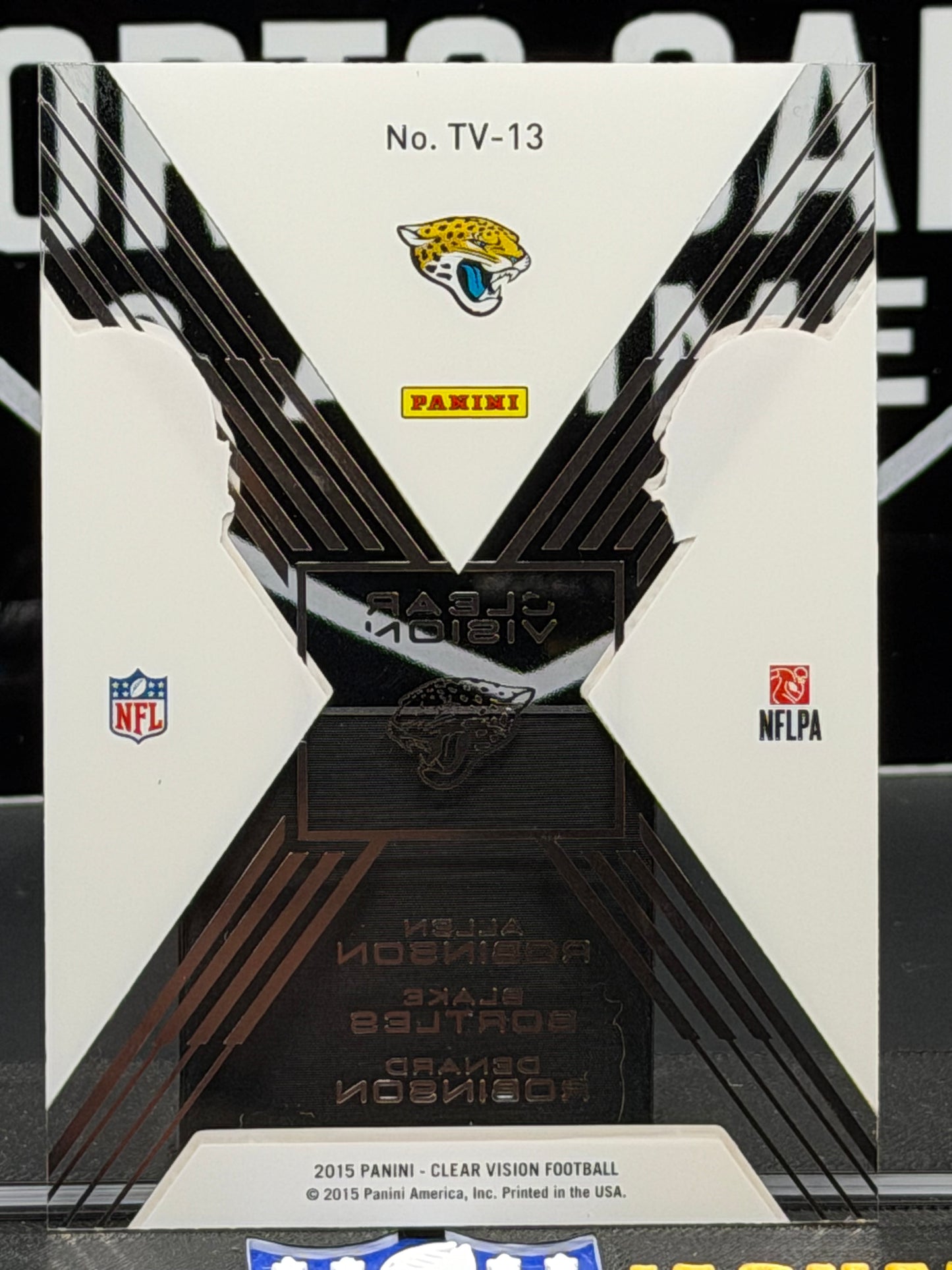 2015 Panini Clear Vision Team Vision Jags TV-13 Blue /99 #79 Bortles Robinson