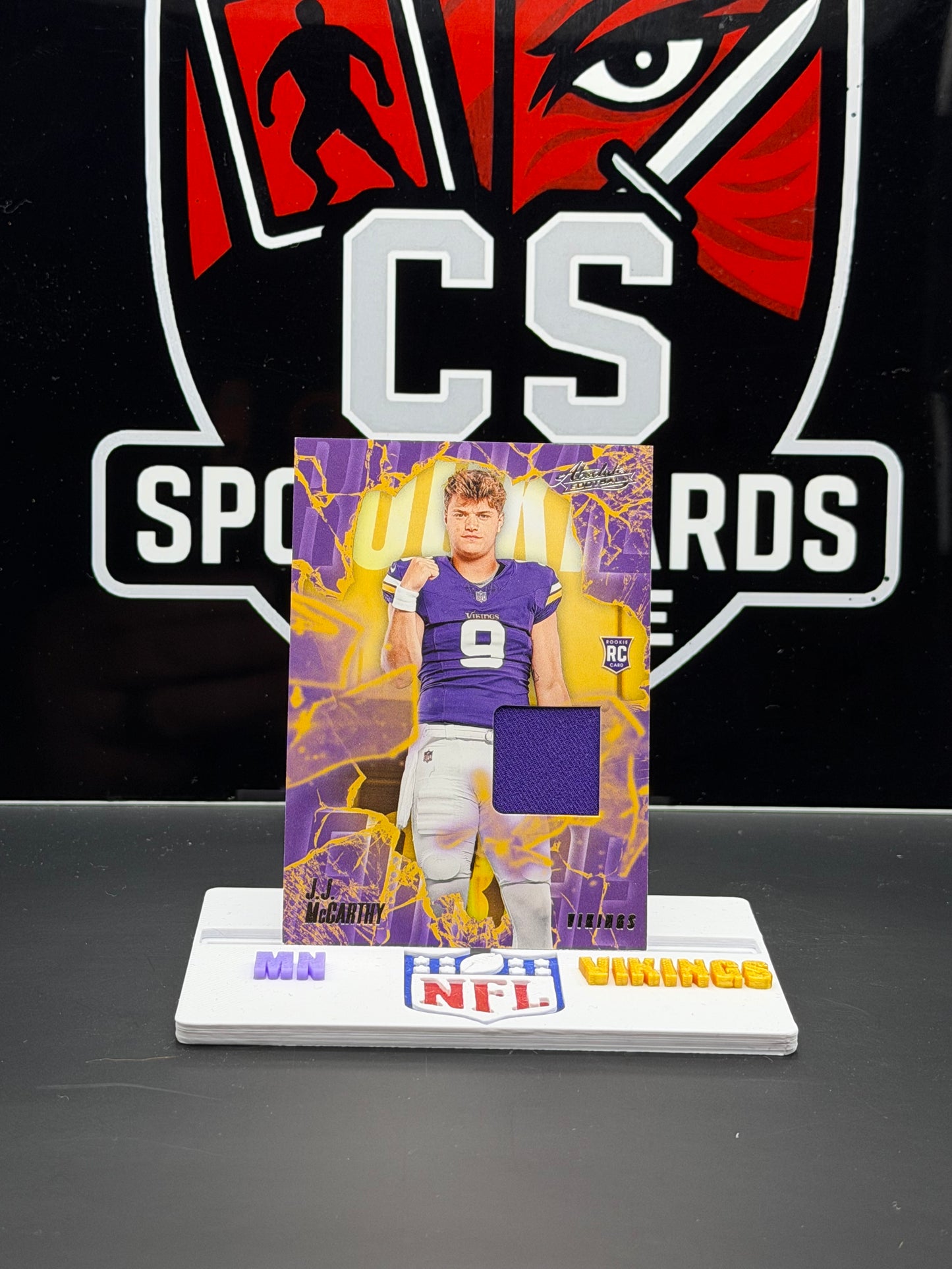 2024 Panini Absolute J.J. McCarthy Rookie Force Jersey RC Vikings RF-JMY