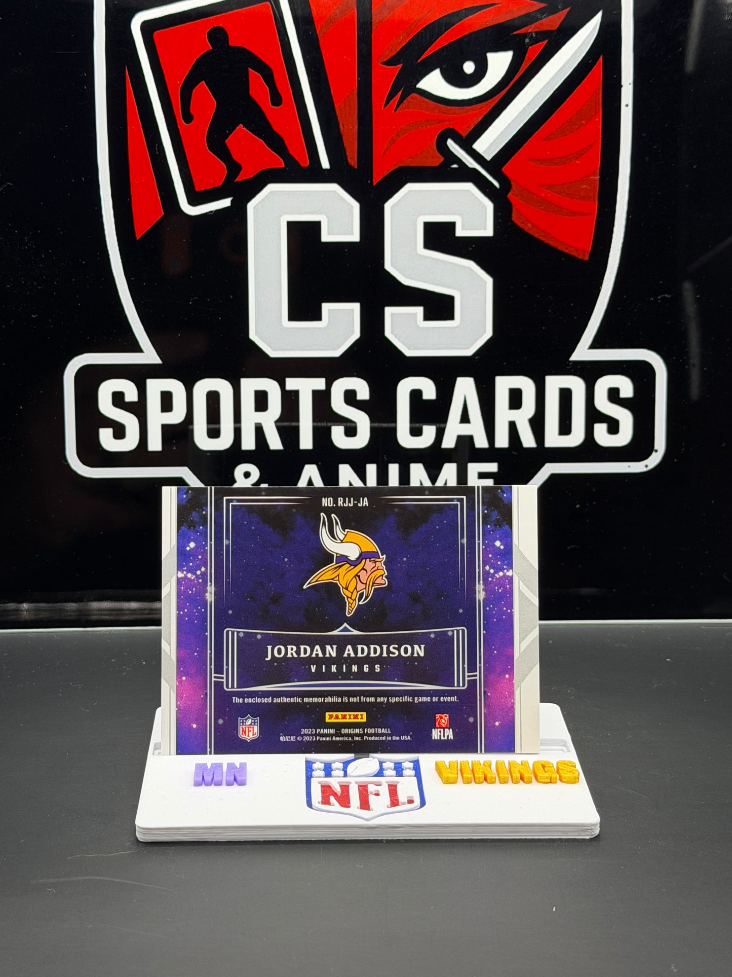 2023 Panini Origins Jordan Addison Rookie Jumbo Jersey /199 Vikings RC 93/199