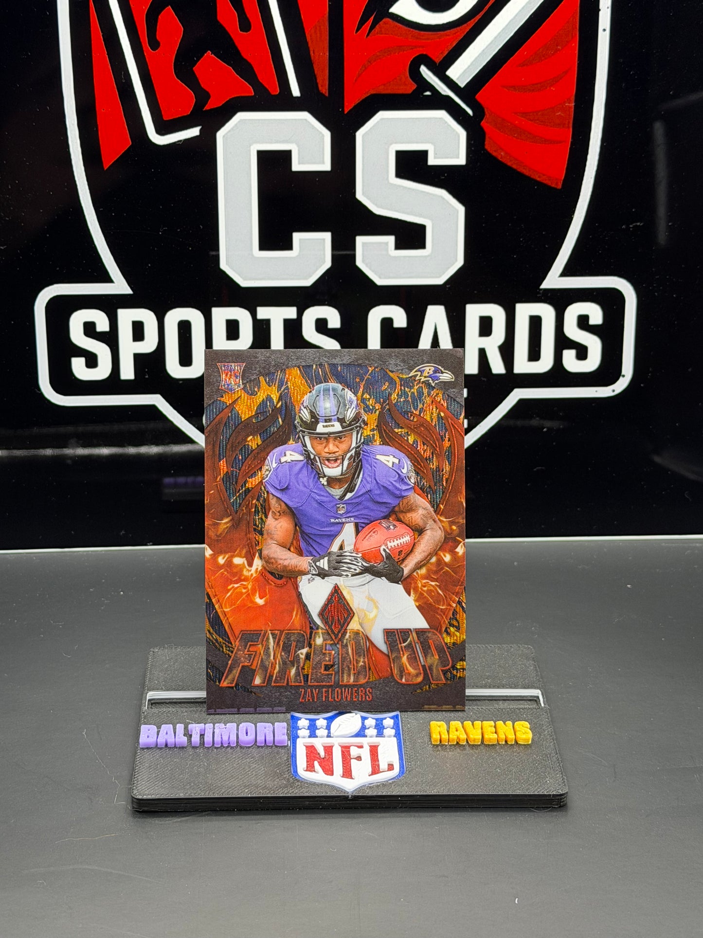 2023 Panini Phoenix Zay Flowers Fired Up RC /150 Ravens #FU-16 135/150
