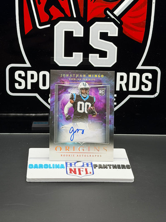 2023 Panini Origins Jonathan Mingo RC Auto Panthers Rookie Autograph