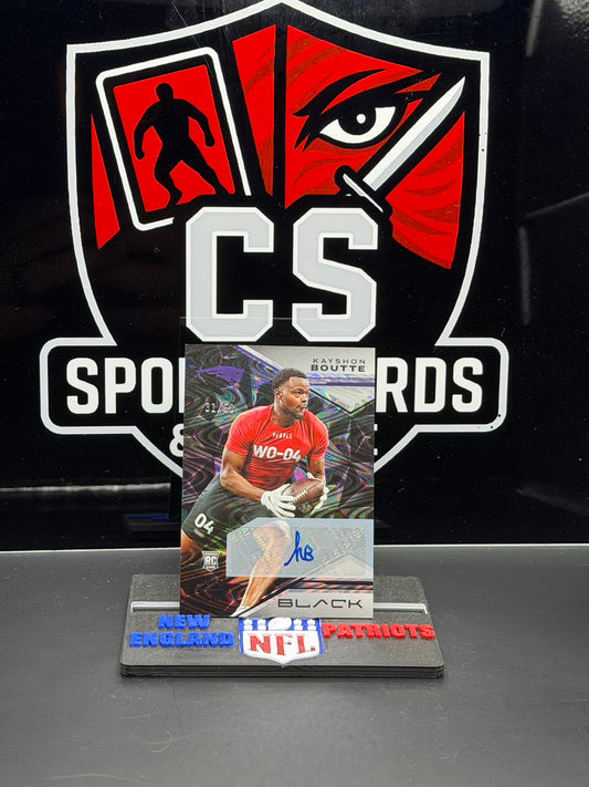 2023 Panini Black Kayshon Boutte Rookie Auto /50 Patriots On Card Autograph
