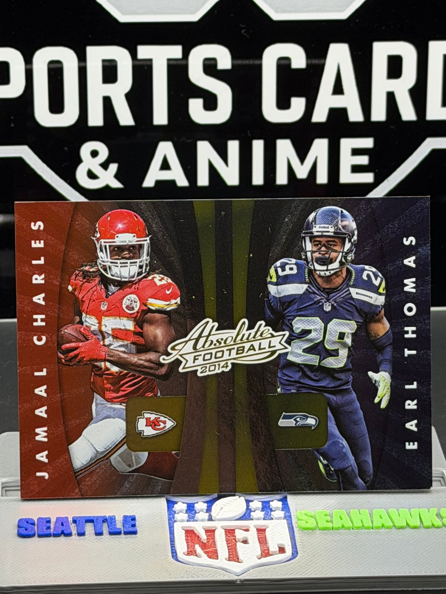 2014 Panini Absolute 20th Anniversary Jamaal Charles Earl Thomas Derrick Johnson Orakpo