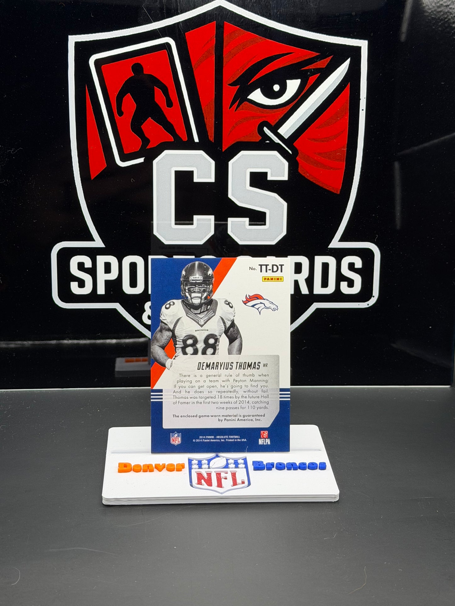 2014 Panini Absolute Tools of the Trade Demaryius Thomas Game Worn Jersey /249
