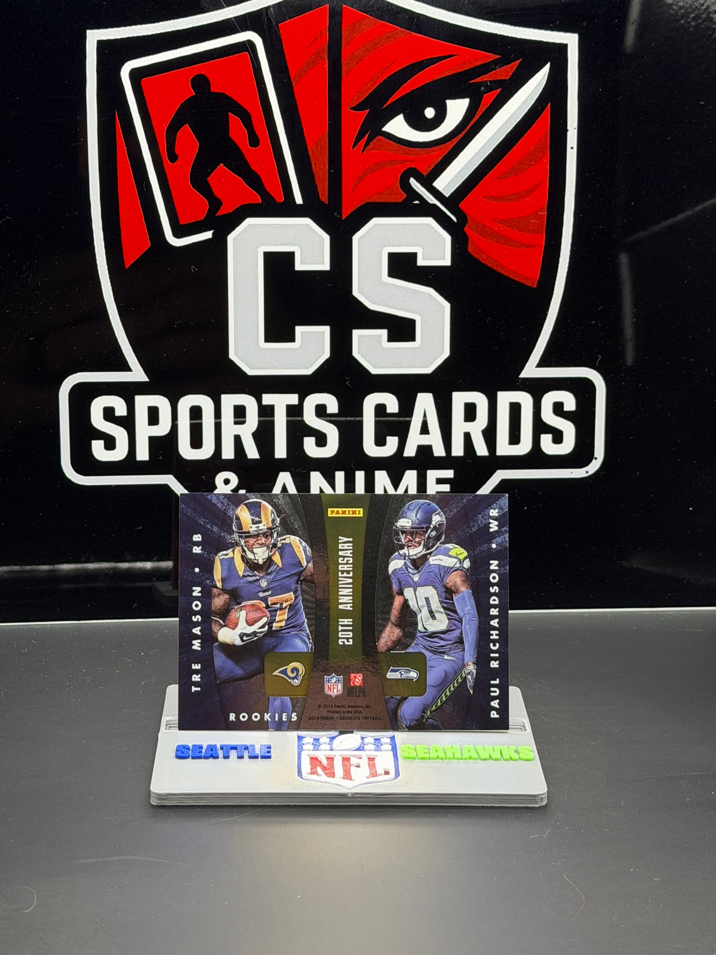 2014 Panini Absolute 20th Anniversary Rookies Tre Mason Paul Richardson Logan Thomas Carlos Hyde