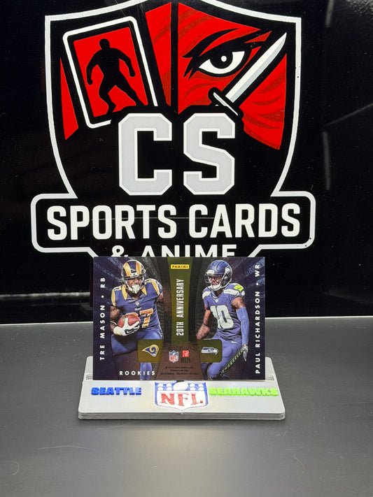 2014 Panini Absolute 20th Anniversary Rookies Tre Mason Paul Richardson Logan Thomas Carlos Hyde