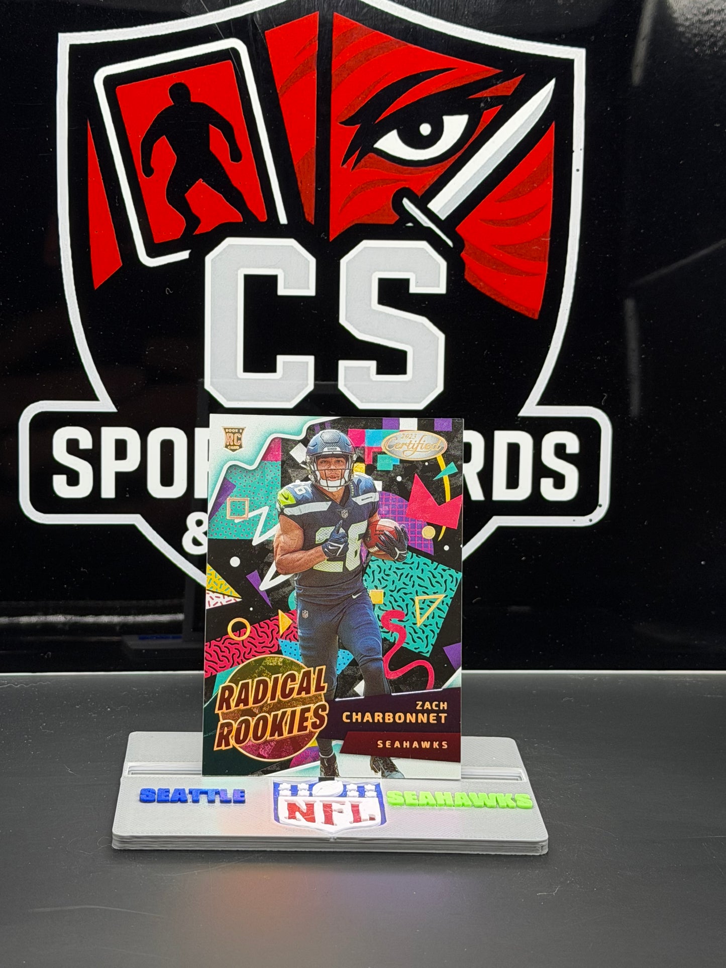 2023 Panini Certified Radical Rookies Zach Charbonnet RC RAD-15 Seahawks