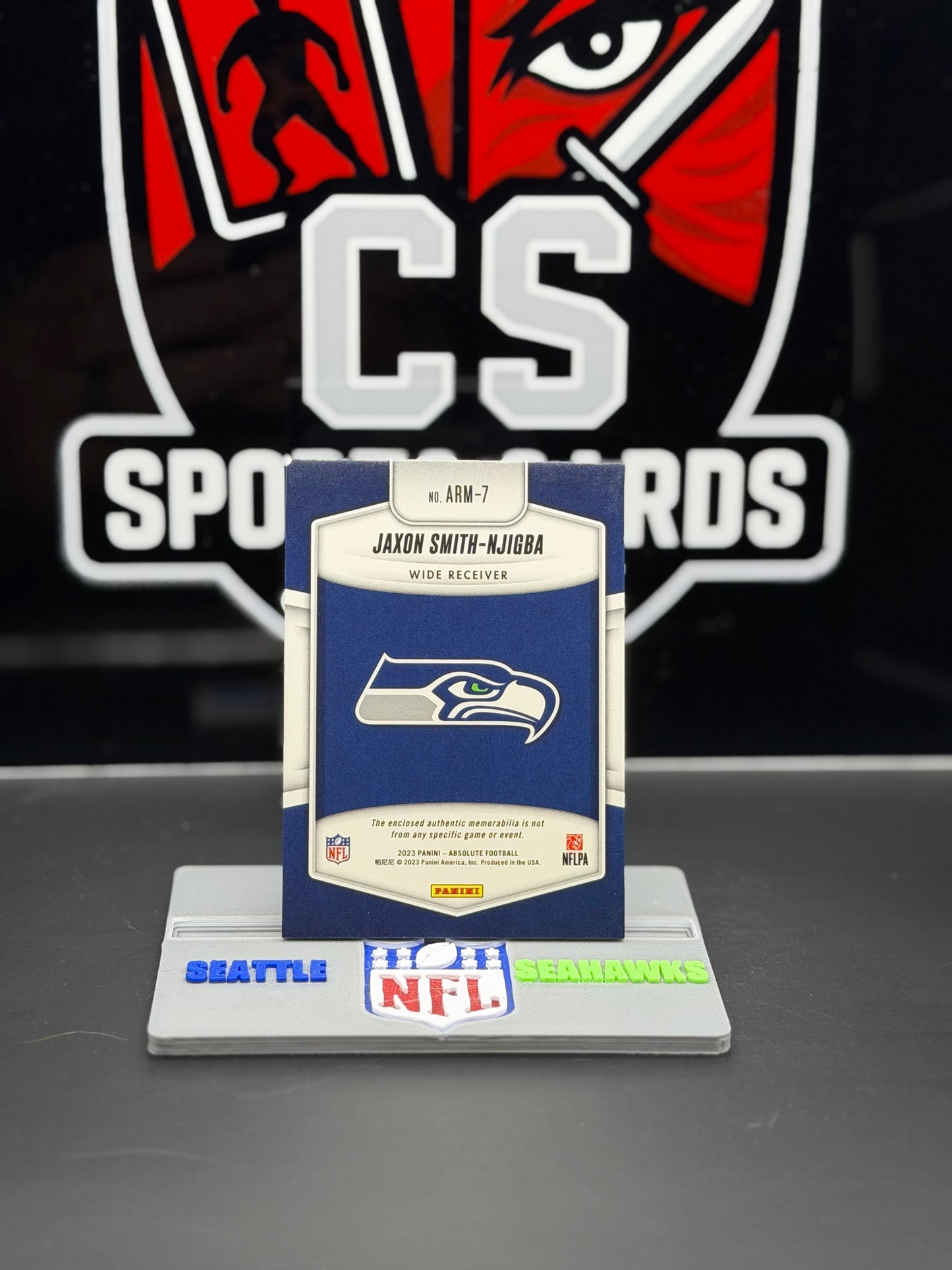 2023 Panini Absolute Rookie Materials ARM-7 Jaxon Smith-Njigba RC Patch Seahawks