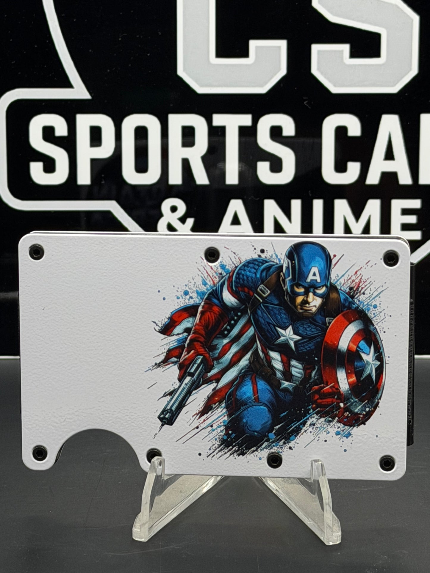 Captain America RFID Wallet | Minimalist Metal Wallet | CS Sports & Anime
