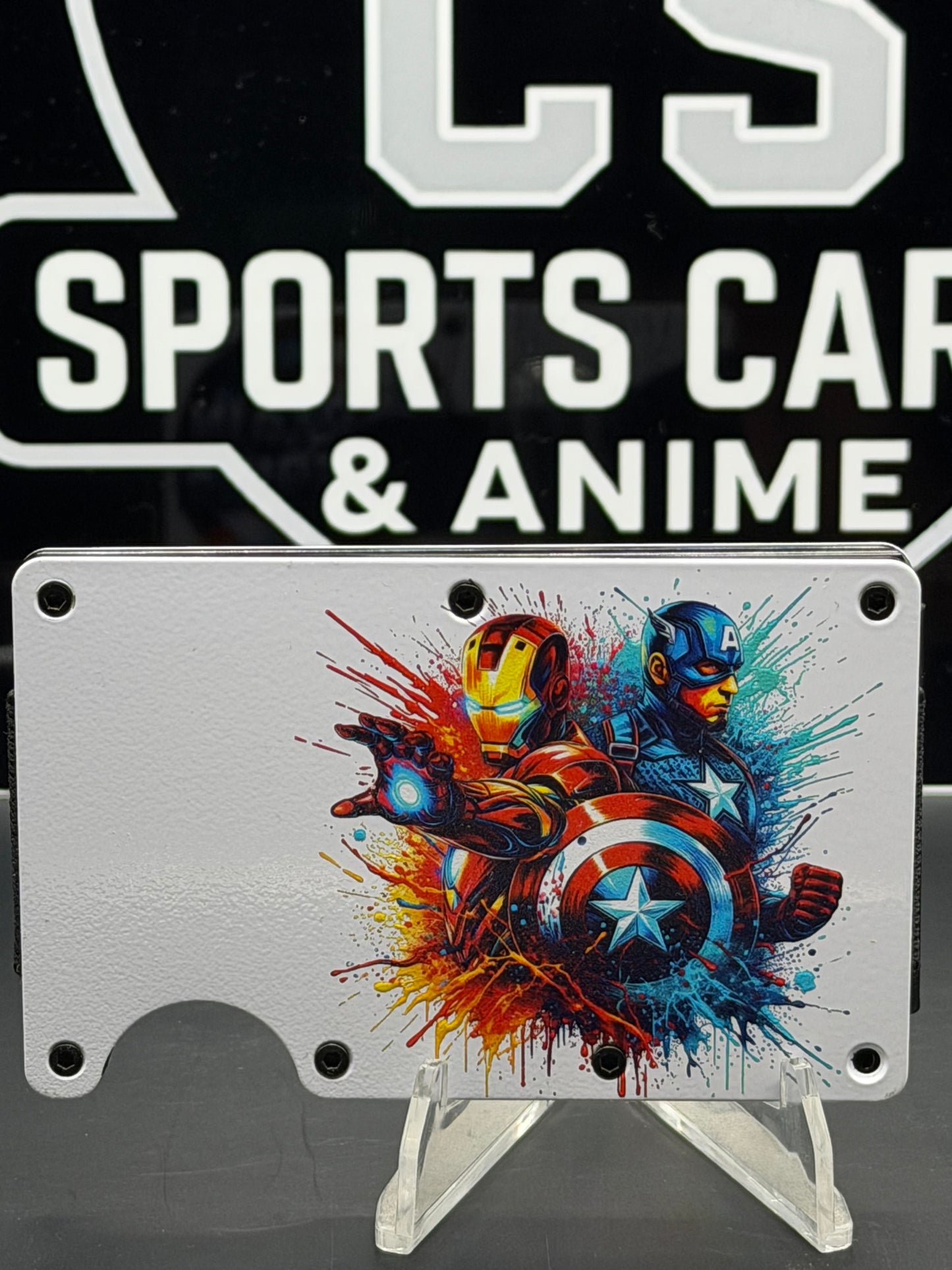 Iron Man & Captain America RFID Wallet | Minimalist Metal Wallet | CS Sports & Anime